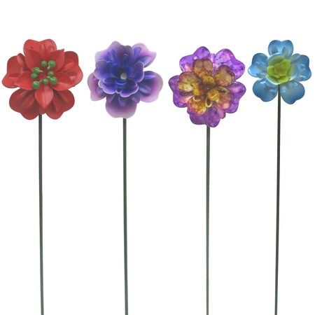 Meadowcreek Meadow Creek Assorted Iron 17.13 in. H Flower Planter Stake ZAC47M2791